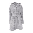thumbnail image 4 of siminseming Christmas Women Robes Plush Absorbency Robe For Women Extra Long Fleece Bathrobe With Hood & Pockets | Warm Cloth Loungewear Clothing Shoes & Accessories, 4 of 4