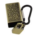 thumbnail image 1 of Portable Ashtray Pocket Covered with Lid, Aluminum Alloy, Mini Embossed Pattern, Bar Indoor Outdoor Home Office, Easy to Use, Wide Application, Easy to Carry, 1 of 7