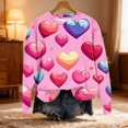 thumbnail image 5 of FMFYFH Chandails à Enfiler de la Saint-Valentin pour Femmes Grande Taille à Manches Longues Col Rond Chandails Décontractés T-Shirts Graphiques T-Shirts Basiques, 5 of 5