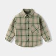 thumbnail image 2 of Tranfacy Chemises à Carreaux à Boutons pour Enfants à Manches Longues Col Rabattu Manteau d'Automne et Couche de Base, 2 of 3