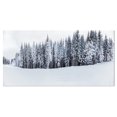 thumbnail image 2 of Black and White Snow Capped Hills - Landscape Canvas Art Print, 2 of 3