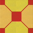 thumbnail image 1 of Ahgly Company Tapis de Zone Carré Transitionnel Néon Orange Lavable en Machine, 4 Pieds Carré, 1 of 7
