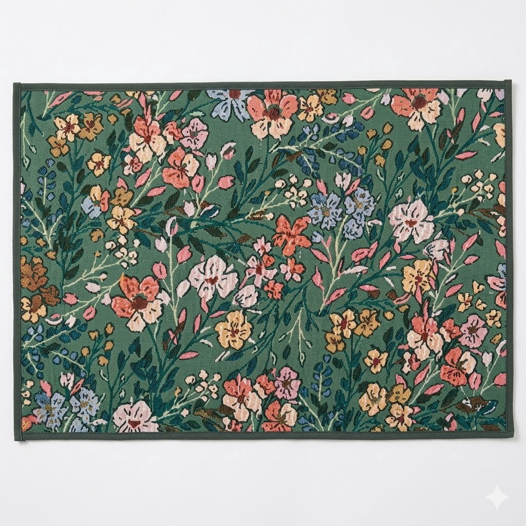 Tapisserie murale florale de jardin Home Decor Inc. – 51 x 76 cm, fil de polyester, doux et résistant