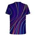 thumbnail image 4 of Birdeem T-Shirt Homme Impression Abstraite 3D Manches Courtes Col Rond Mode Décontracté Quotidien Vacances T-Shirt Haut Blouses, 4 of 5