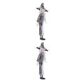 thumbnail image 2 of Redempat 1/2/3/5 Exquisite Porcelain Clown Doll Halloween Christmas Decoration Collectible Souvenir Type 2 2PCS, 2 of 6