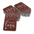 thumbnail image 2 of Inkdotpot Silver Foil Paper Hang Tags Made With Love Text Favor Tags 50 Pack, 2 of 6