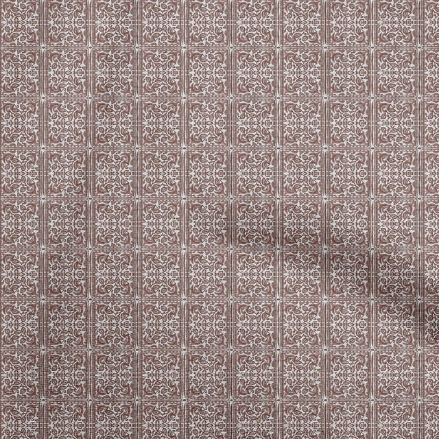 oneOone Polyester Spandex Brown Fabric Texture Fabric For Sewing Printed Craft Fabric By The Yard 56 Inch Wide