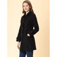 thumbnail image 4 of INSPIRE CHIC Manteaux Caban Trench d'Hiver pour Femmes à Col Peter Pan, 4 of 6