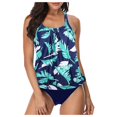 thumbnail image 2 of Women Tankini Swimsuit Tummy Control Top With Shorts Two Piece Bathing Suit, 2 of 6