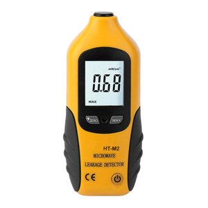 Numérique LCD Fuite micro-ondes avec rétroéclairage 2450MHz Micro-ondes portatives hautes Testeur de fuite de four Avertissement Pas besoin de recalibration