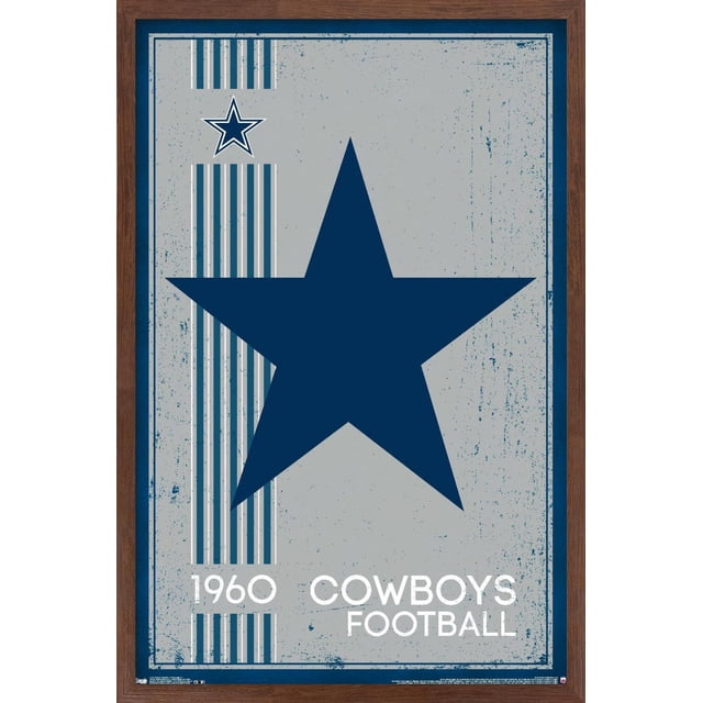 NFL Dallas Cowboys - Retro Logo 14 Wall Poster, 22.375" x 34"