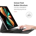 thumbnail image 3 of Graflsoa Wireless Magnetic Keyboard with Backlit, Long Battery Life, Compatible with iPad Air 4/5 & iPad Pro 11/12.9", Black/White Options, BT 5.2, Type-C Charging, 3 of 5