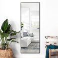 thumbnail image 1 of NeuType Full Length Floor Mirror Rectangular Black 55"x16", 1 of 8