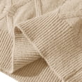 thumbnail image 4 of Styesk Mens Sweater Solid Color Pullover Sweater Comfy Soft Oversized Sweater Cable Knit Crewneck Sweater Casual Loose Sweaters with Ribbing Edge, 4 of 7