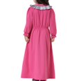 thumbnail image 4 of XZNGL Long Sleeve Dress for Girls Muslim Long Dress Medium Big Girls Long Sleeve V Neck Colorblock Dress Girls Long Sleeve Dress Girls Long Dress V Neck Dress, 4 of 7