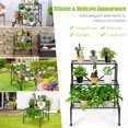 thumbnail image 3 of Costway Plant Rack 3-Tier Metal Plant Stand Garden Shelf Stair Style Decorative, 3 of 10