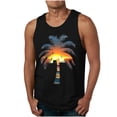 thumbnail image 2 of JDQJBZ Débardeurs Style Homme Couleur Unie Col Ras du Cou Sans Manches, 2 of 5
