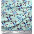thumbnail image 1 of Soimoi Poly Georgette Fabric Tiles Moroccan Decor Fabric Printed Yard 52 Inch Wide, 1 of 3