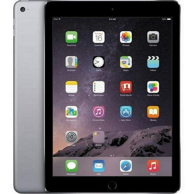 iPad Air 2 Apple Remis à Neuf 64 Go Gris Cosmique (Wi‐Fi) (Remis à Neuf)