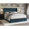 thumbnail image 1 of Billy Tufted Upholstered Platform Bed Denim Blue - King, 1 of 5