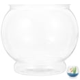 thumbnail image 1 of Miangastore Bol à Poisson en Plastique Petit Bac à Poisson Bac à Poisson de Bureau Bol à Poisson Rond Transparent, 1 of 8