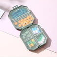thumbnail image 4 of Portable Storage Box | Mini Travel Organizer | Six Space VC Classifier, Plastic, Easy-Open, Leakproof, Multicolor, 7.5x7x3cm, Lightweight Design, 4 of 6