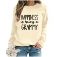 thumbnail image 2 of WEAIXIMIUNG Sweat-Shirt Surdimensionné pour Femmes Mode Décontractée Couleur Unie Manches Longues Imprimé Lettre Col Rond Hoodie, 2 of 4