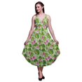 thumbnail image 1 of Bimba Robe de Plage Bohème Sans Manches Midi à Bretelles Imprimée Florale pour Femme - XX-Grand, 1 of 1