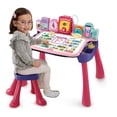 thumbnail image 3 of VTech Get Ready for School Learning Desk With Stool, Pink - Walmart Exclusive - French Version, 2-5 years, 3 of 8