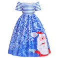 thumbnail image 4 of Robes de Princesse de Noël pour Enfants 5-14 Ans pour Filles Robe de Père Noël de Dessin Animé Robe de Neige Robe de Fête d'Anniversaire Robe de Danse Robe de Soirée, 4 of 7