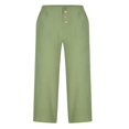 thumbnail image 3 of Women‘s Single Breasted High Waist Trousers in Solid Color with Wide-Leg Design, 3 of 5
