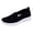 Black, variant on WEAIXIMIUNG Leather Sneakers for Women 2025 High Tops Women Shoes Mesh Socks Shoes Casual One Foot Wear Women's Shoes Breathable Casual Sports Shoes