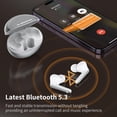 thumbnail image 4 of Monster Bluetooth Wireless Earbuds, Bluetooth 5.3 Headphones HiFi Stereo, Crystal Clear Call, 30H Playback, Type-C Charging, IPX6 Waterproof Wireless in-Ear Earbuds, Silver, 4 of 8