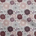 thumbnail image 1 of oneOone Coton Popeline Brun Tissu Floral Rétro Robe Tissu Tissu Imprimé par la Cour 56 Pouces de Large, 1 of 5