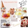 thumbnail image 4 of Ice Cream Scoop, 3Pcs Cookie Scoop Set, Stainless Steel Ice Cream Scooper with Trigger Release, Large/Medium/Small Cookie Scooper for Baking, Cookie Scoops for Baking Set of 3 with Cookie Dough Scoop, 4 of 8
