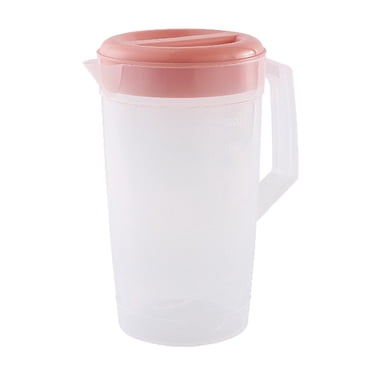 Grand Contenant de Rangement pour Boissons, Pichet d'Eau Chaude et Froide en Plastique, Pichet à Jus, Théière, Bouilloire avec Couvercle, Taille Unique, Cadeau