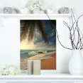 thumbnail image 1 of Beautiful Tropical Beach with Palms - Beach Photo Canvas Print, 1 of 3