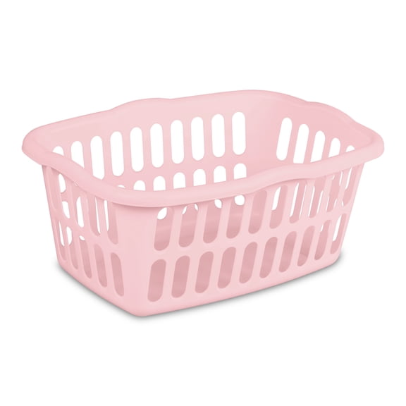 Sterilite 53 L Rectangular Laundry Basket, Pink