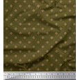 thumbnail image 1 of Soimoi Rayon Crepe Fabric Dot & Floral Small Decor Fabric Printed Yard 46 Inch Wide, 1 of 3