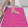 thumbnail image 1 of Fridja Washable Bathroom Mat, Memory Foam Bath Mat for Bathroom, Absorbent Bathroom Rug Non-Slip Rubber Back, 15.7''x23.6'', Pink, 1 of 5