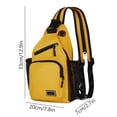 thumbnail image 2 of EGNMCR Women's Adjustable Crossbody Bag Convertible Chest Shoulder Bag With Multiple Pockets Nylon Backpack, 2 of 6