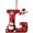 L, variant on LFKERWMG My Items Initial Letter A To Z Acrylic Hanging Personalised Diy Craft Baubles for Xmas Fillers Santa Snowman Themed
