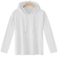 thumbnail image 2 of Penkiiy Chandail à Capuchon pour Homme, Manches Longues, Décontracté, Mode, Chandails, Cordon de Serrage, Chandail à Capuche de Gym, m Blanc, 2 of 3