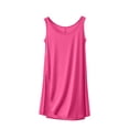 thumbnail image 1 of Timegard Robes de Nuit pour Femmes Col Rond Sans Manches Vêtements de Nuit Confortables Doux Couleur Unie Robe de Nuit Décontractée, 1 of 5