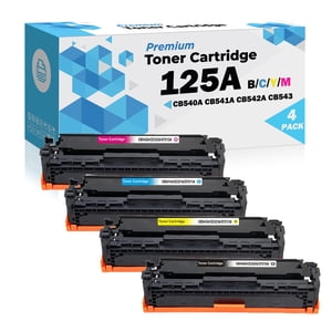 Ultra Remplacement compatible Toner® pour HP 125A Cartouche de toner noir CB540A CB541A CB542A CB543A B/C/M/Y HP Laserjet de couleur CM1312 MFP CM1312NFI CP1210 CP1215 CP1510 CP1514N CP1515N CP1518NI (1 Jeu)