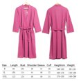 thumbnail image 4 of thinsony Women Water Absorption Bath Robe Solid Waffle Bathrobe Spa Home Dress Nightgown, 4 of 5