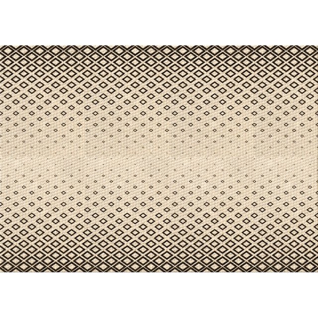 Ahgly Company Tapis Rectangulaire Lavable en Machine Intérieur Transitionnel Marron, 7 Pieds x 10 Pieds