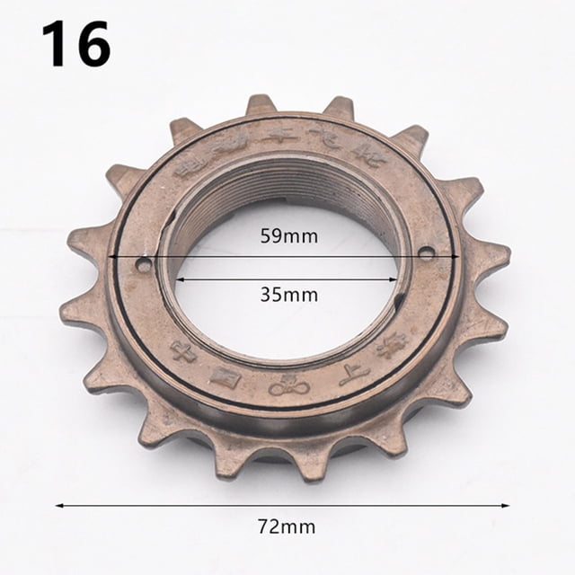 GLFILL 16/18/20/22T 35mm Roue Libre Simple Vitesse Pignon de Bicyclette Pignon Fixe Cyclisme Essai Volant d'Inertie Amovible Pièces de Vélo Accessoires 16T
