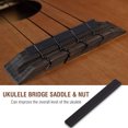 thumbnail image 3 of Ukulele Parts,Ebony Ukulele Bridge Saddle Ukulele Bridge Saddle Ukulele Nut Seamless Integration, 3 of 14