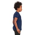 thumbnail image 3 of Bella Canvas Youth Short Sleeve Triblend Tee, M, Navy Triblend, 3 of 3